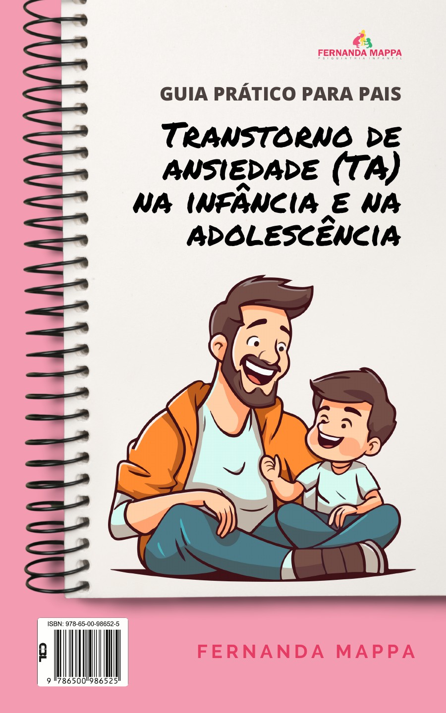 Capa do Guia Prático para Pais sobre ansiedade na infância e adolescência