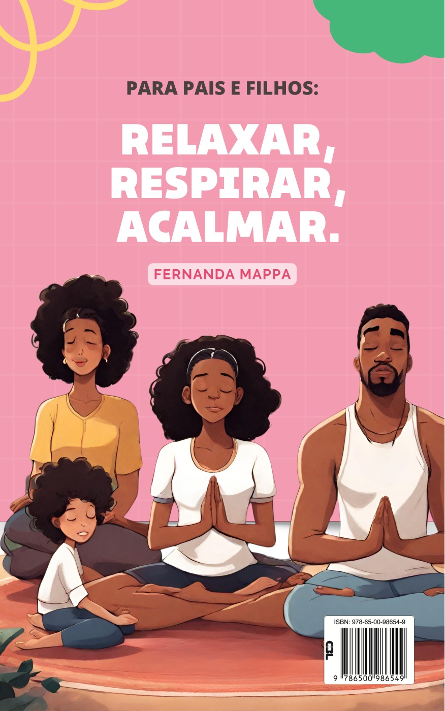 Capa do material Relaxar, Respirar, Acalmar, para pais e filhos